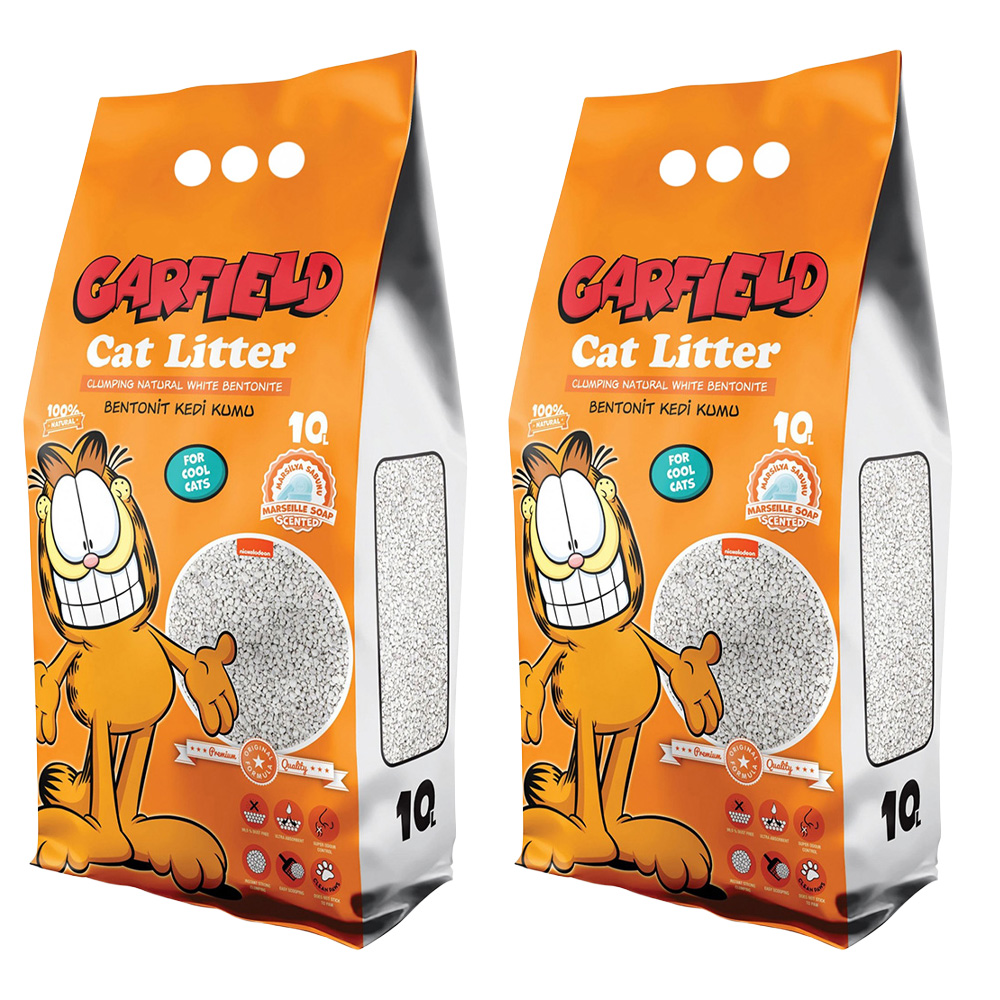 Garfield Żwirek Bentonitowy dla Kota Mydło Marsylskie 2x10L